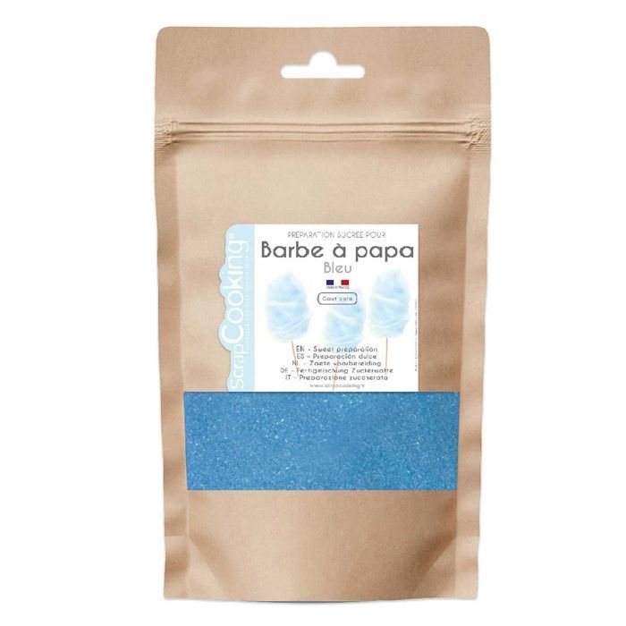 Préparation barbe à papa bleue - arôme cola