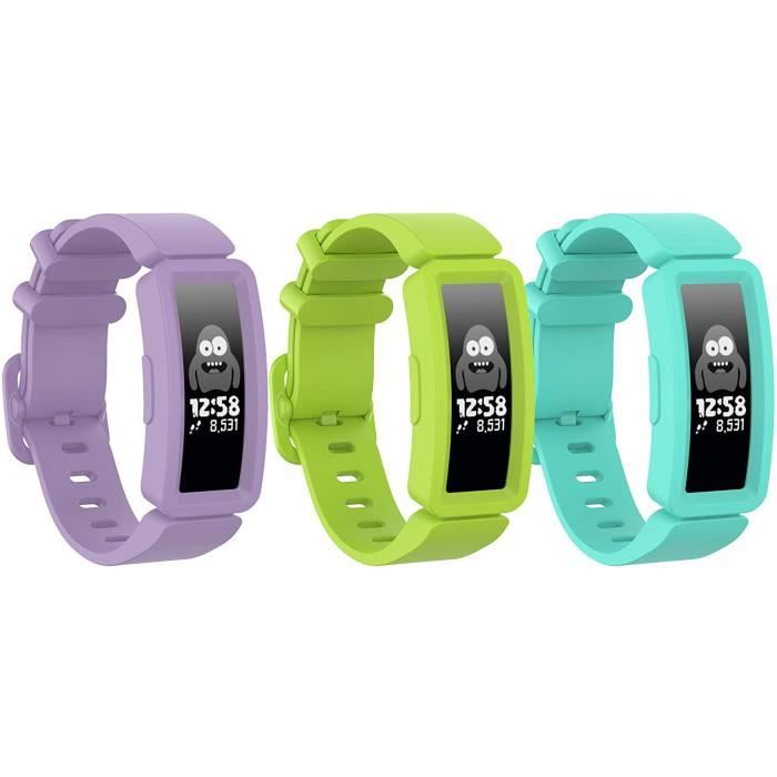 BRACELET DE MONTRE VENDU SEUL Ruentech Bracelet de rechange compatible avec bracelet d'activité Fitbit Ace 2 enfant - en 377