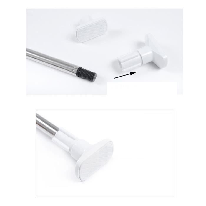 XY NOUVELLE barre télescopique en acier résistante extensible D de rail de rideau de douche - XYTNS903A0878