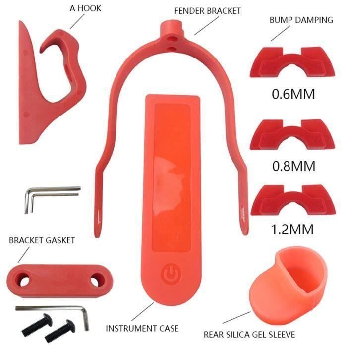 6pcs Accessoires de Trottinette Scooter pour Xiaomi M365-M187-PRO ROUGE Me21500