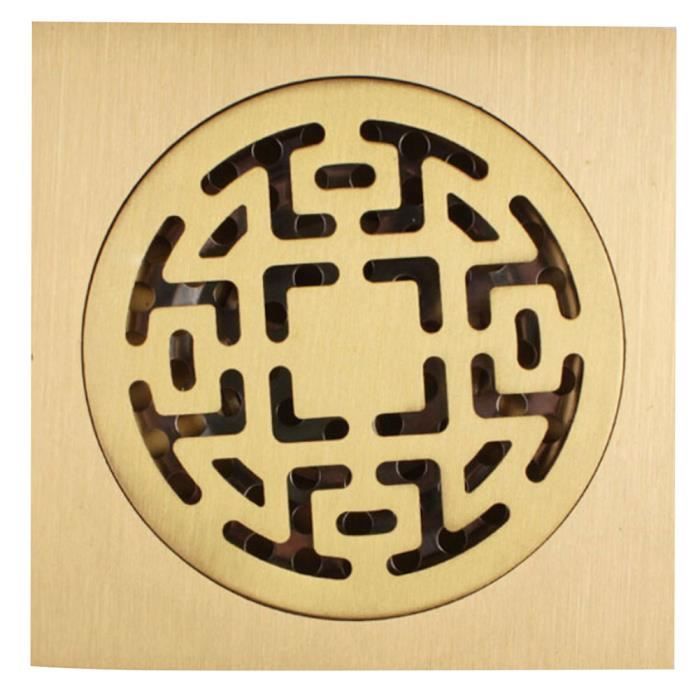 Moderne laiton douche plancher drain salle de bain carrelage Insert draineur de sol auto-scellage