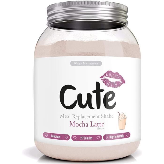 Cute Nutrition Substituts de Repas Mocha Latte Pour Contrôler Votre Perte de Poids Boisson Diététique en Poudre Pour Femmes Fabriqué