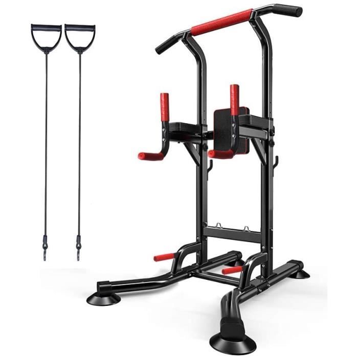 DIP STATION ar Power Tower Hauteur de la tour musculaire reacuteglable verticalement et multifonction machine de musculation po981