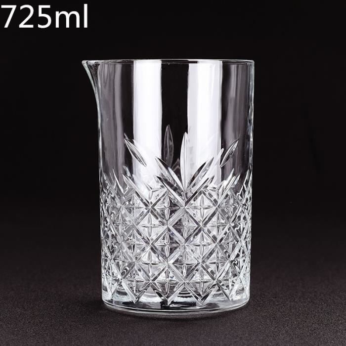 Verres à cocktails,Outil de barre de verre de mélange de Cocktail de cristal de Style japonais de modèle de losange de - Type 1pcs-D