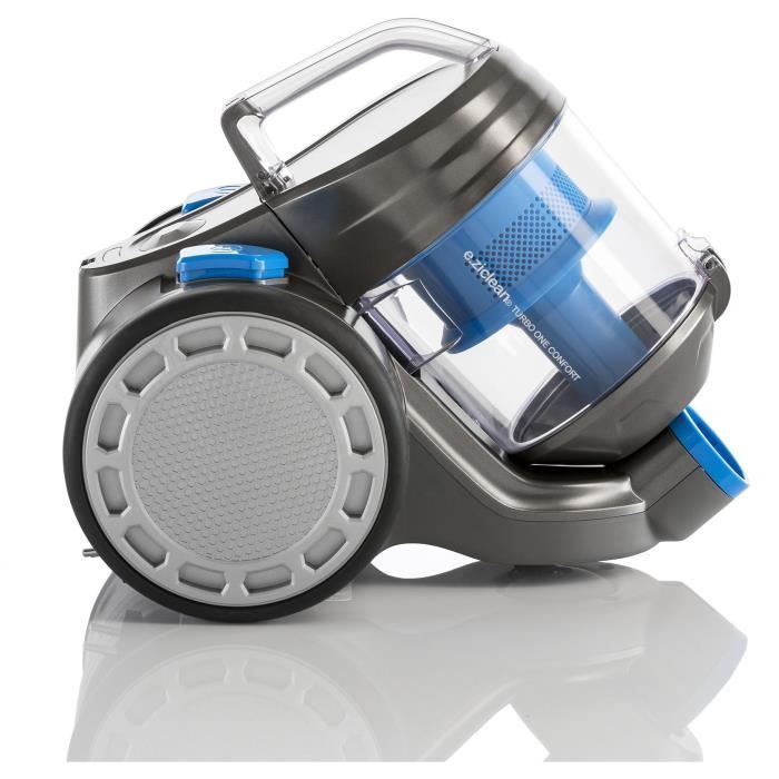 EZICLEAN Turbo One Confort Aspirateur sans sac ultra compact
