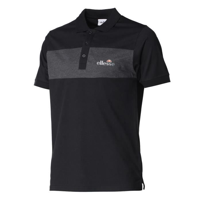 ELLESSE Polo manches courtes ALBO CUT AND SEW - Homme - Noir