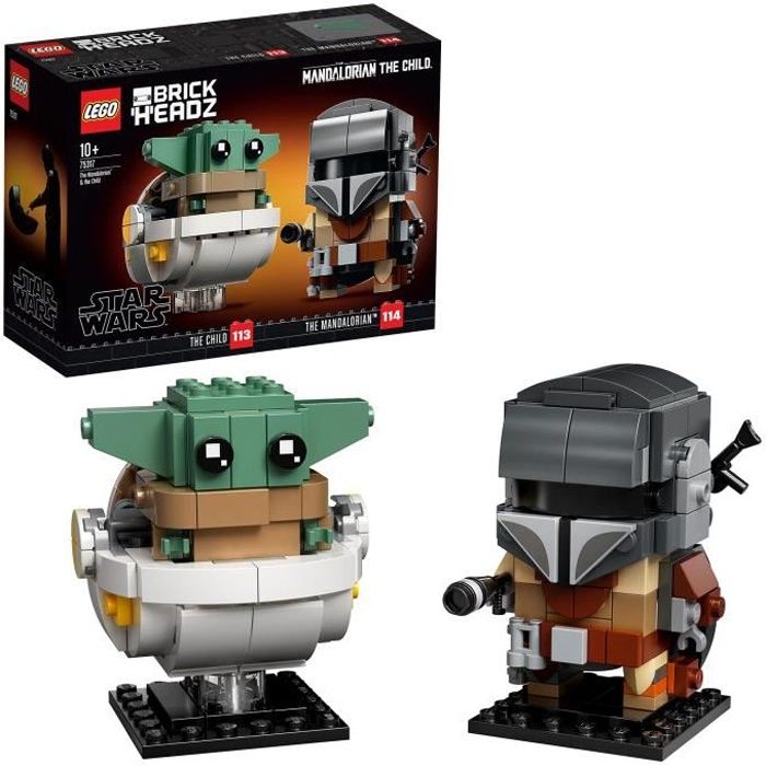 LEGO® Star Wars 75317 Le Mandalorien et l’Enfant, Jouet de Construction, Figurine Bébé Yoda