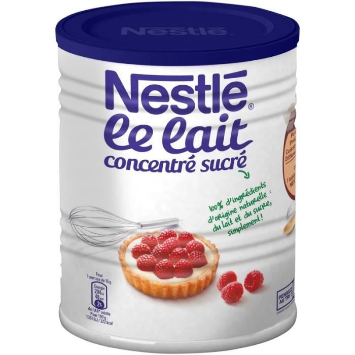 NESTLE - Lait Concentré Sucré 1Kg - Lot De 3