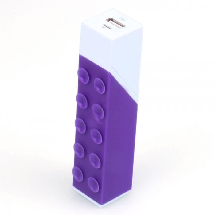WE Batterie externe 2600mAh 1 port USB 1A - Violet