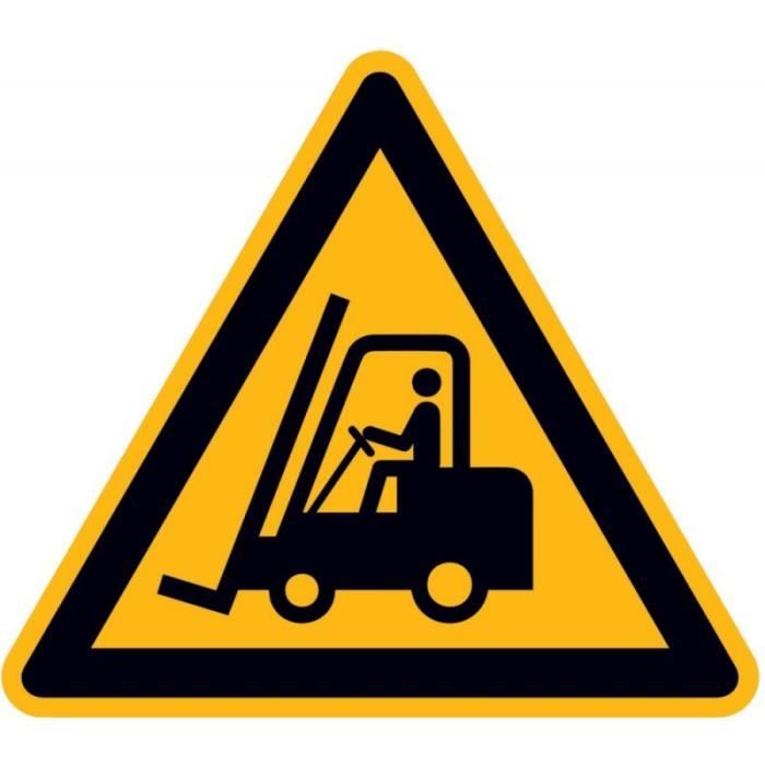 Panneau d'avertissement Alu Attention Chariot élevateur SL400mm
