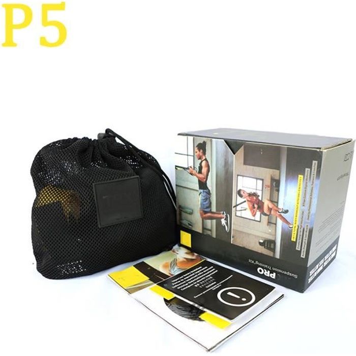 PRO 5 - TRX Sangle de suspension Noir/Jaune