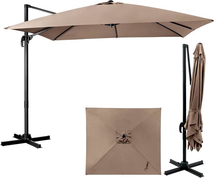 Cache-trou De Parasol – Anneau Et Couvercle En Plastique – Pour Trou De 5,1 Cm, Mât De 4,1 Cm – Couleur Gris – Pour Tables De Jardin, Terrasse, Bar