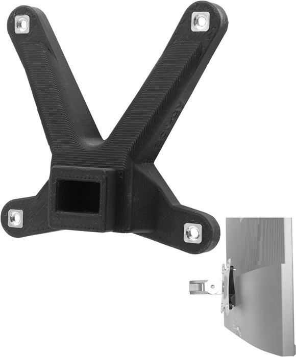 Adaptateur VESA Pour écran Gawfolk GF340D 34" - Convertit En 100x100 Mm, Bioplastique Recyclé, UK