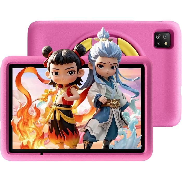 Blackview Tab A6 Kids Tablette pour Enfants Android 14 10.1 HD+ 12Go + 128Go /SD 1TB 5100mAh ÉducativeContrôle Parental – Rose