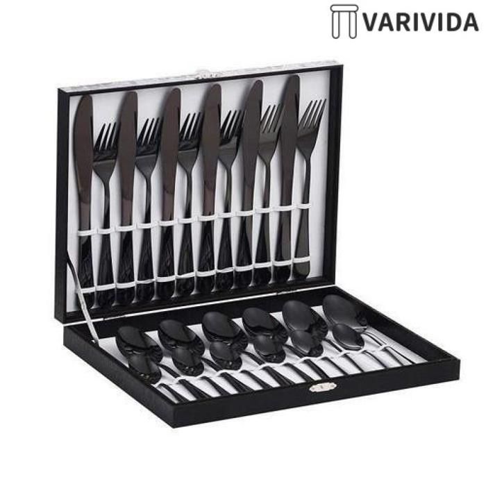 Service de Table Doré - 24 Pièces en Acier Inoxydable avec Placage en Métal Précieux - ESOUK SHOP
