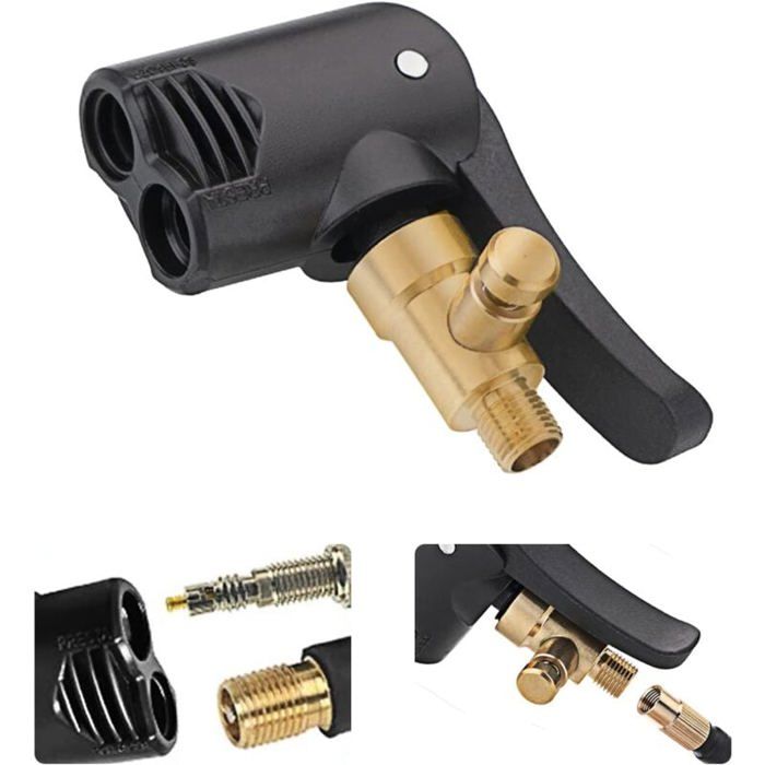 Adaptateur De Pompe à Vélo Multifonction - Buses Pour Balles, Pneus, Aiguille à Gonfler (Kit 6 Pièces) - 8