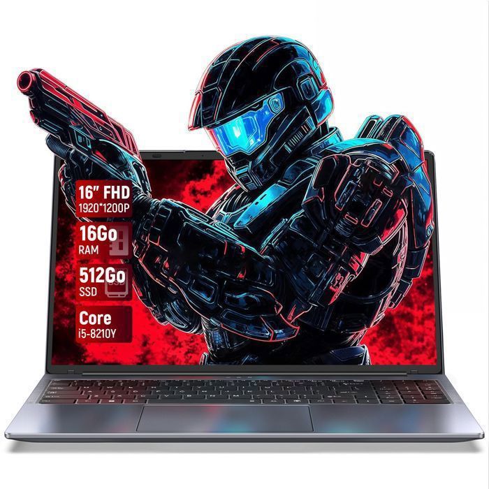 PC portable 16-Intel Core i5-8210Y(Jusquà 36 GHz)-16Go RAM 512Go SSD-RJ45-Ordinateur Portable-Windows 11pro installed-AZERTY