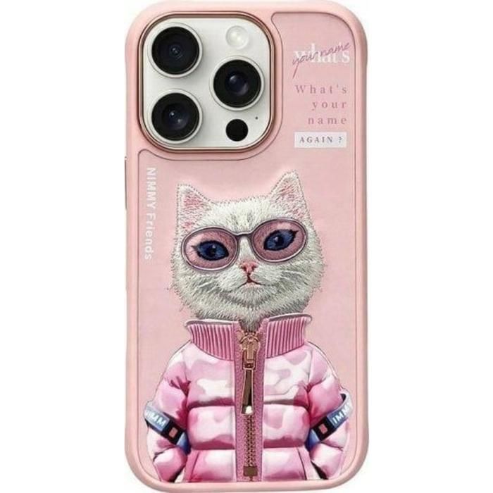 Nimmy Cool & Cute 2.0 Cat Case for iPhone 16 Pro 6.3 Pink - N-KM-iP16-Pro-04