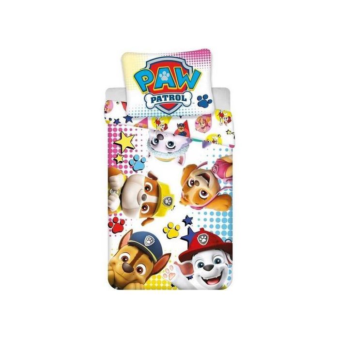 Parure lit Housse de couette réversible enfant LA PAT PATROUILLE 140x200cm - Lit 1 place - Paw Patrol Parure lit Housse de couette réversible enfant LA PAT PATROUILLE 140x200cm - Lit 1 place - Paw Patrol