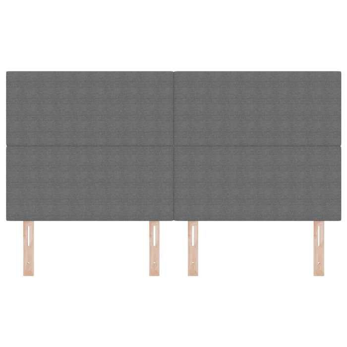 SALALIS - Tête de lit Gris clair 180 cm Tissu en velours côtelé-W2140