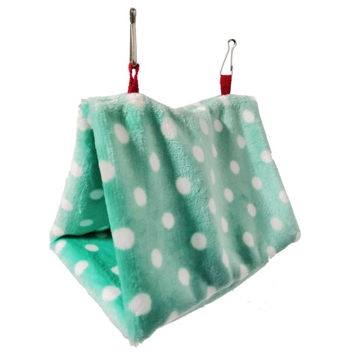 Hamac pour perroquet en coton - Phoesky - 24x14x18 cm - Vert - Écologique - Lavage à la main - Mousse à mémoire