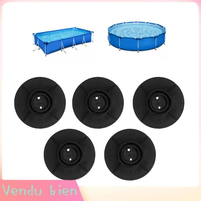 Garosa Capuchon dextrémité de pied de piscine 5 Pièces P61010 Pieds de Support pour Piscine Hors Sol Ronde et jouets flotteur