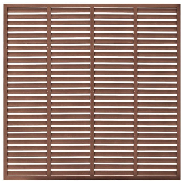 （1 pièce） Clôture à persiennes WPC 180 x 180 cm Marron 21.88 kg - Clôture de jardinpatio hfw927912
