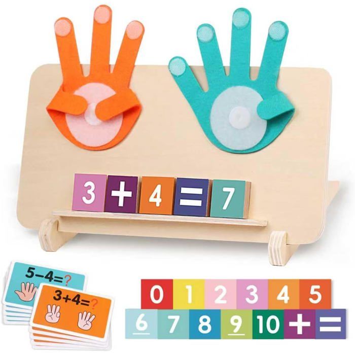 Jouets Montessori Mathématiques Jouet de Comptage en Bois pour Enfants 3 Ans Jouet Chiffre dapprentissage Éducatif Préscolaires