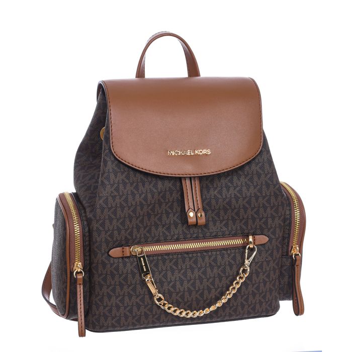 Sac à dos Jet Set pour femme taille moyenne avec logo 35T1GTTB6B-brun