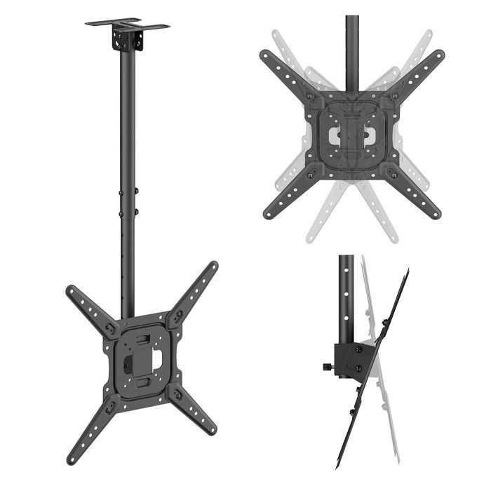 Support / fixation au plafond pour téléviseur Maclean charge maximale 35 kg 23-55 VESA max. 400x400 MC-174