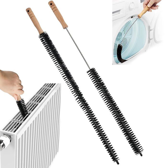 Brosse de Nettoyage de radiateur Brosse de Nettoyage de radiateur Efficace - Conception Flexible - Poignée antidérapante