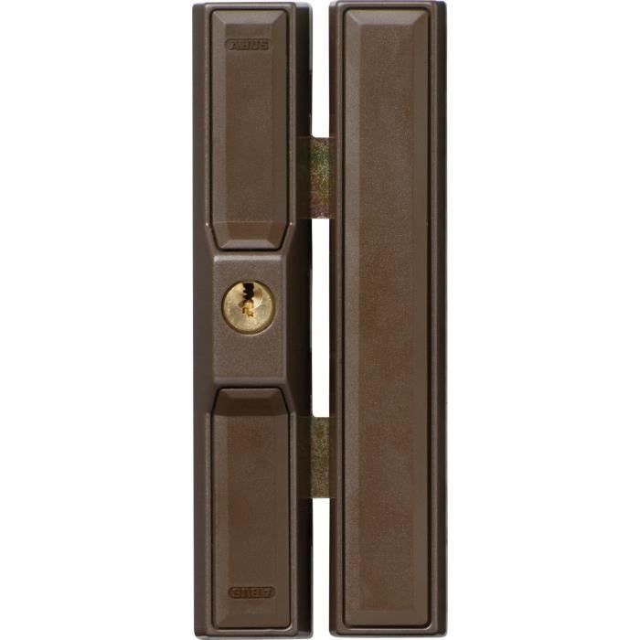 Verrou - ABUS - 3010 W KD EK - Solution universelle pour fenêtres et portes - Pênes massifs - Montage discret