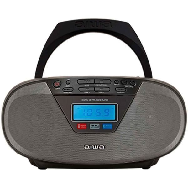 Radio CD Portable - AIWA - BBTU-400BK - Noir - 6W - Bluetooth - FM