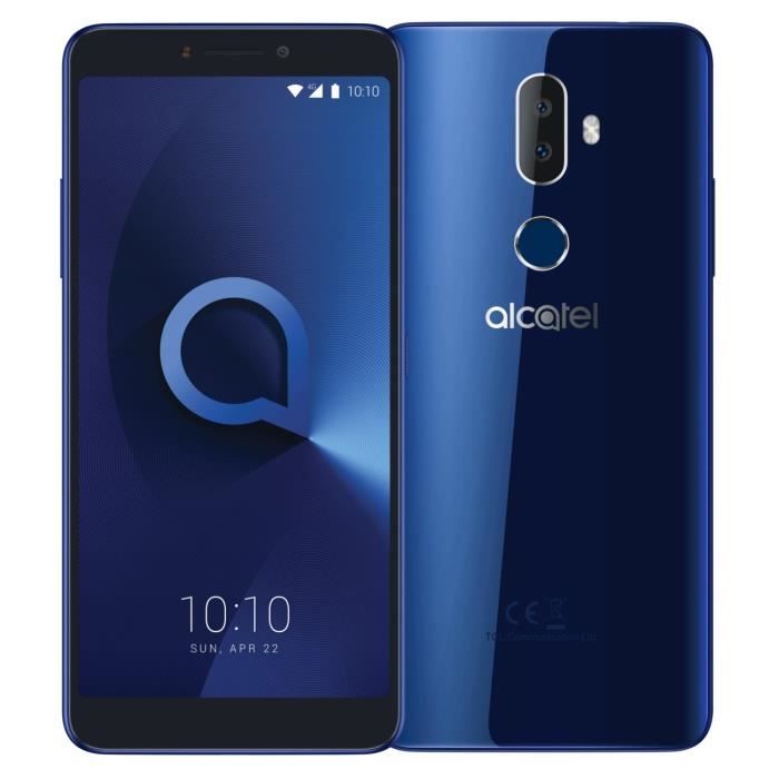 Téléphone portable ALCATEL 3V Dual SIM 16 Go Bleu pas cher Téléphone portable ALCATEL 3V Dual SIM 16 Go Bleu pas cher