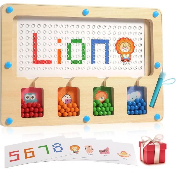 Jouets Montessori à Empiler et de Tri 1 2 3 Ans - Jouet d'Activité et de Développement en Bois Couleurs Pastel - Jeux Montessori pour Tout-Petits 1 an Sweety Fox | P'tit Colis