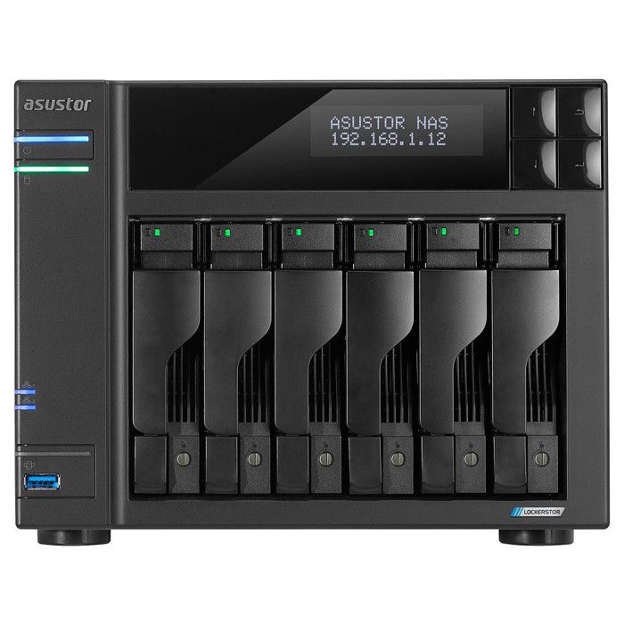 NAS - ASUSTOR - LOCKERSTOR 6 GEN2 - 6 baies - Quad-Core - RAID 0 - 2.5 Gigabit Ethernet
