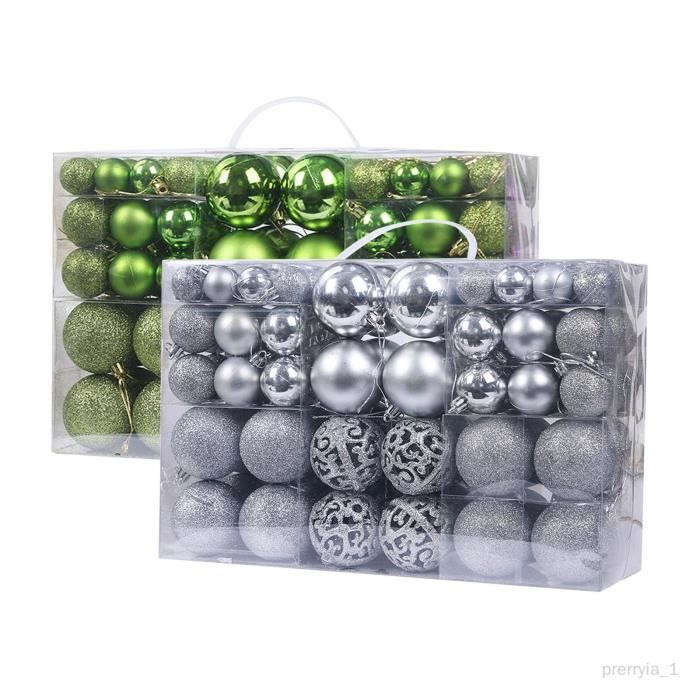 Boules De Noël Décoratives - Lot De 48 Pièces Rouge Et Or - Pour Sapin, Mariage, Fêtes - Avec Crochets