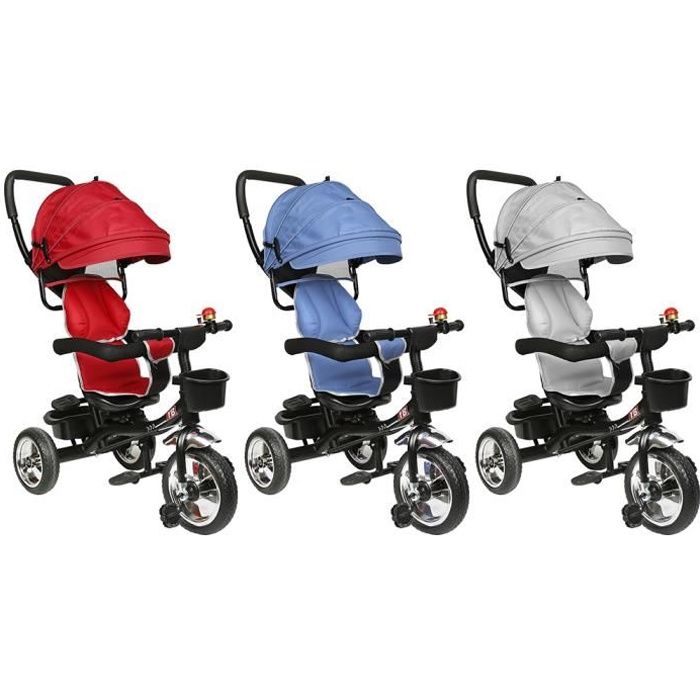 Nuo Tricycle Enfant Evolutif Pare Soleil Pliable Velo Bebe De 1 A 5 Ans Bleu Cdiscount Sport