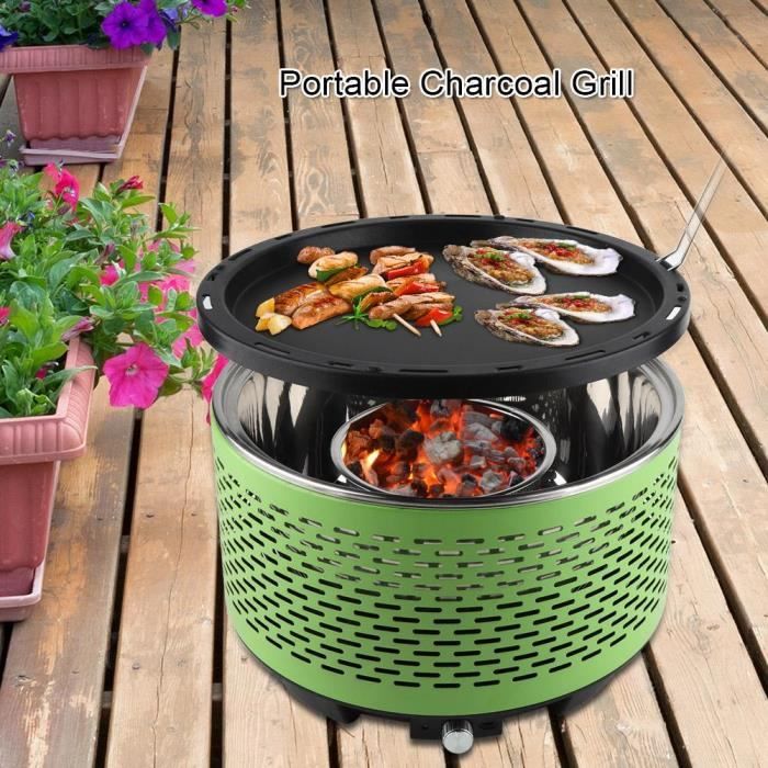 Grille De Barbecue Ronde En Acier Inoxydable De 26 Cm