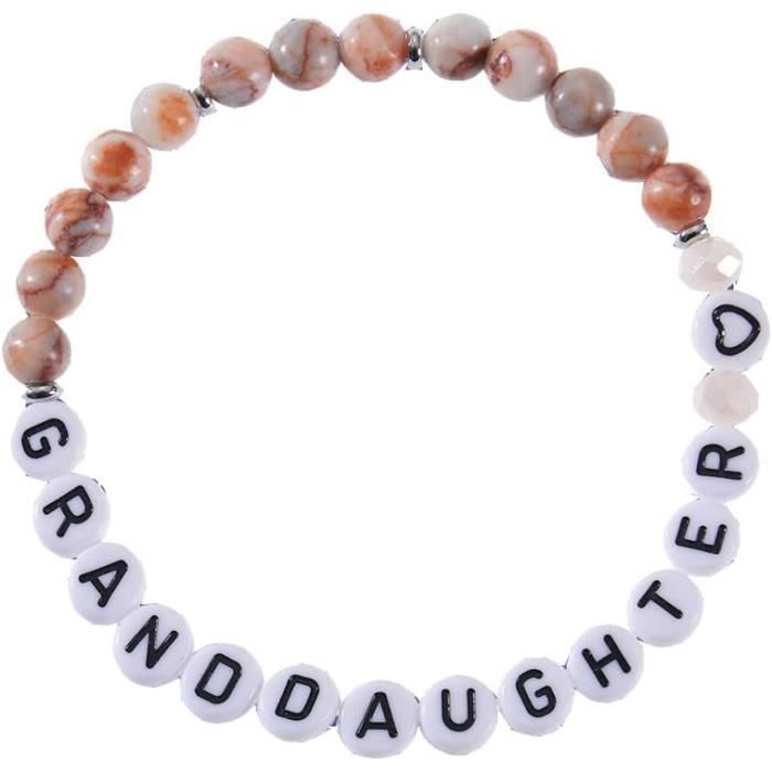 Bracelet Pierre Naturelle Pendentif Cheval Personnalisé – Lettre Initiale, Bijou Femme Fille Amour Équitation