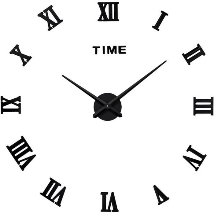 Horloge Murale Moderne DIY – 40 Cm, Miroir 3D, Mouvement Silencieux, Décoration Salon, Chambre, Bureau - 4