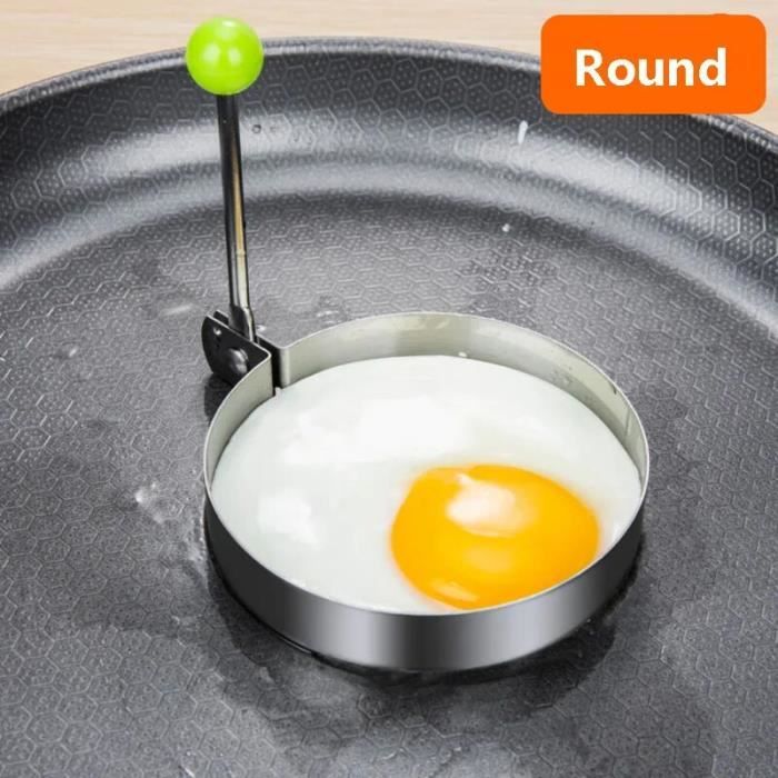 Moule à œufs En Acier Inoxydable - Pour œuf Au Plat, Omelette, Crêpe - Neuf