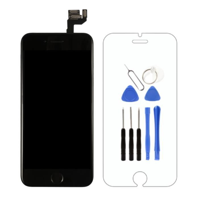 Ecran Iphone Tout Noir Mais Fonctionne LCD Ecran Complet iPhone 6S Noir Vitre tactile Sur Châssis +Kit Outils