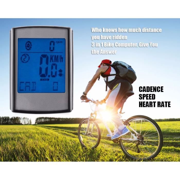 Compteur vélo avec cadence de pédalage clearance