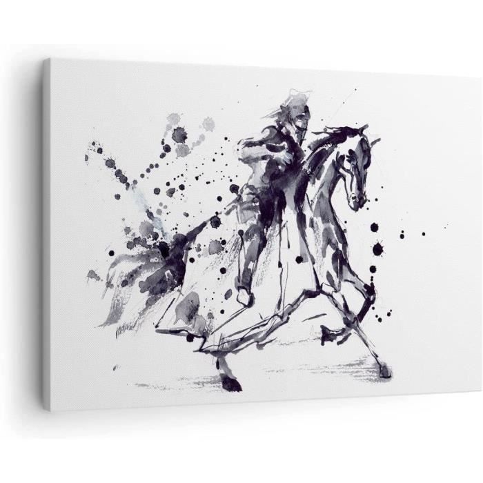 FRISE MURAL EN Métal Avec Silhouettes de Chevaux Equitation Décoration