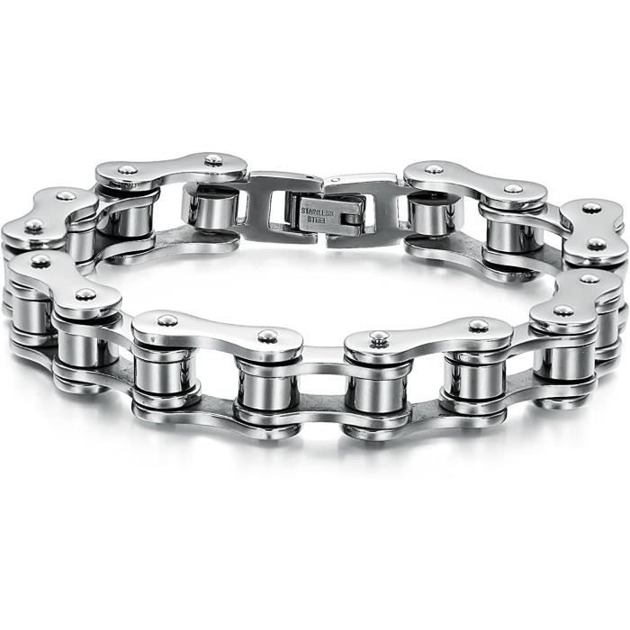 Collier Unisexe En Cuir Et Acier Inoxydable - Longueur Réglable 35-65cm - Style Surfeur/motard - Neuf HANA LIMA