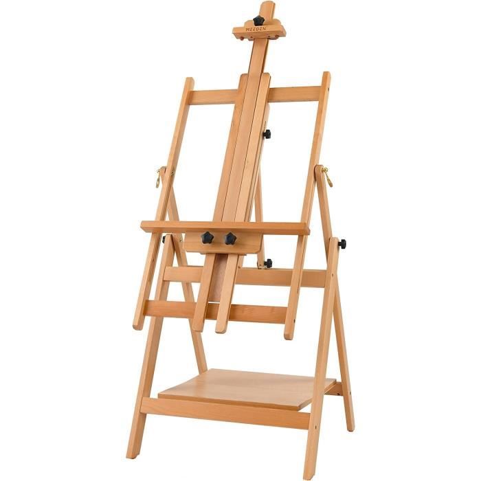 Chevalet en Bois, Grand chevalet de Peinture, Inclinaison réglable
