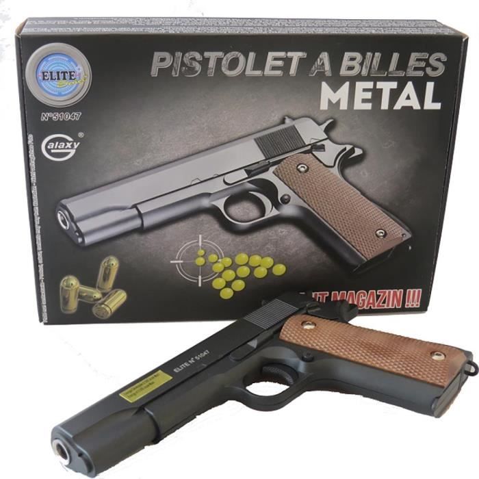 Pistolet à billes en métal 22 cm Pistolet Airsoft pro 