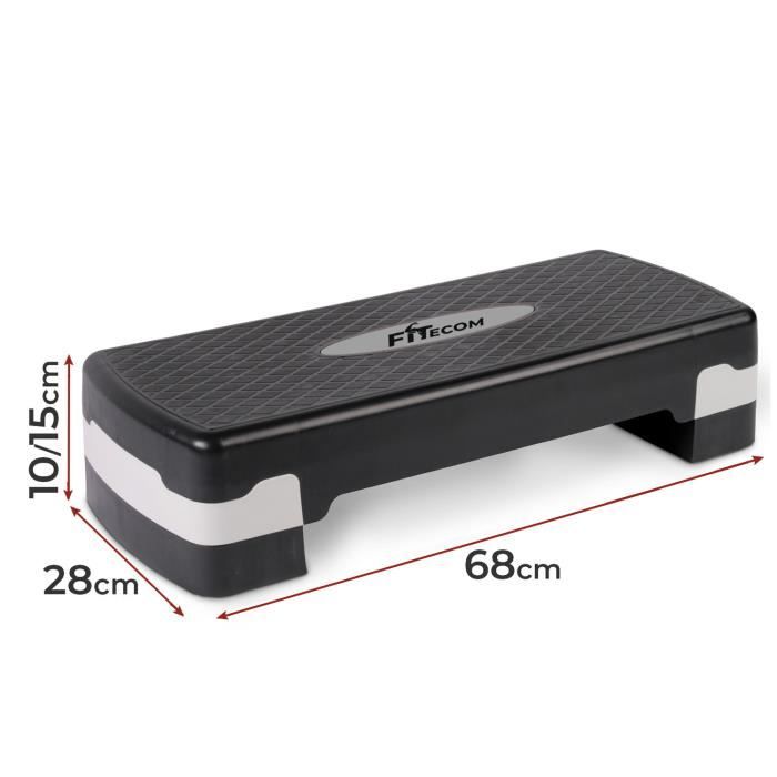 Step D'Aérobic SPORTNOW Réglable 10-30 Cm – Plateforme Fitness Antidérapante 150 Kg, Bleu