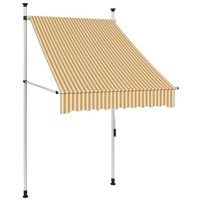 Tissu De Rechange Toile Auvent Terrasse Rétractable Anti-UV Imperméable - Cadre Non Inclus